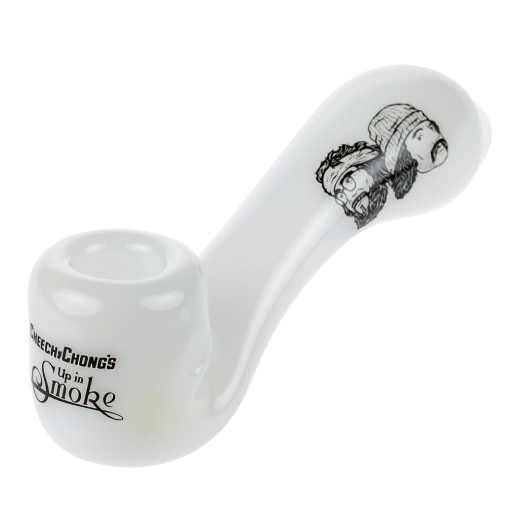 Cheech & Chong "Sherlock" Hand Pipe — Milky Jade - Image 1
